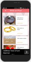 Write Names on Picture, Ring, Bracelet, Sand, Cake الملصق