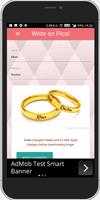 Write Names on Picture, Ring, Bracelet, Sand, Cake تصوير الشاشة 1