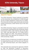 ICFAI University Tripura ภาพหน้าจอ 2