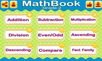 Math Book - Grade 2 پوسٹر