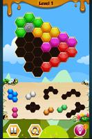 Hexa Bloc Bee Puzzle Affiche