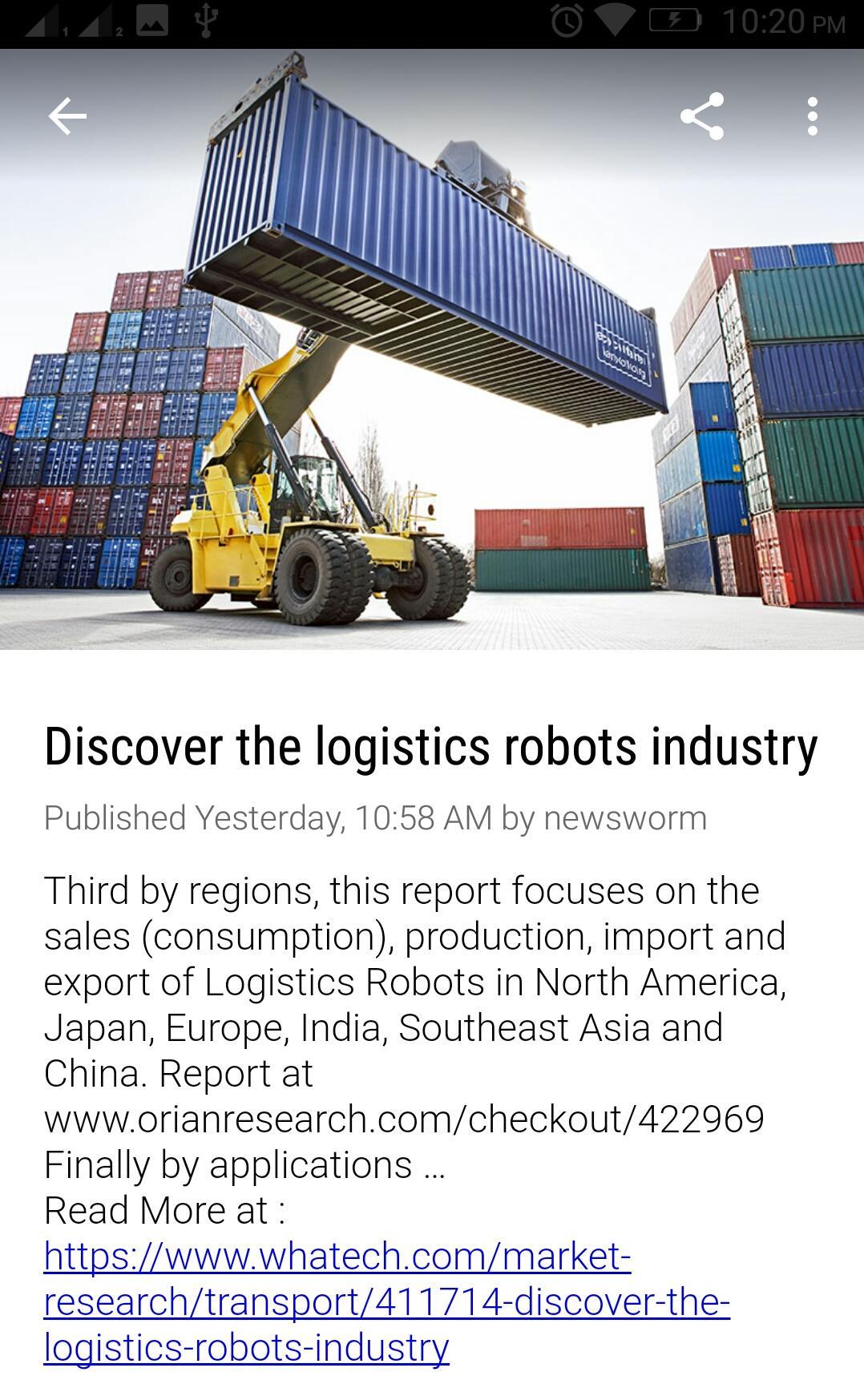 Logistics industry news