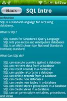 SQL Quick Reference capture d'écran 1