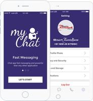 My Chat - Private Chat Application demo Affiche