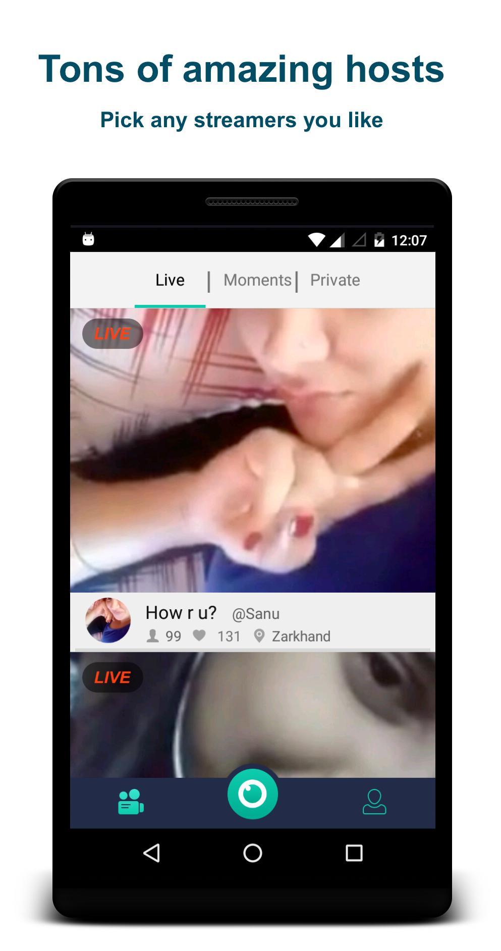 Live stream apps that allow nudity