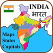 India States, Capitals, Maps -