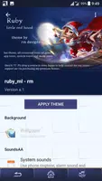 Ruby [ML] - theme Xperia™ تصوير الشاشة 2