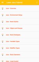 Learn Java (Tutorial) پوسٹر