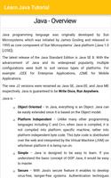 Learn Java (Tutorial) captura de pantalla 1