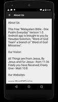 Malayalam Bible - Daily Psalms capture d'écran 1