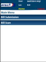 DTDC Bill Submission Screenshot 1