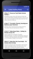Tamilnadu School Holiday News capture d'écran 1