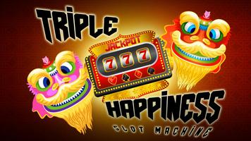 Triple Happiness Slot Machines โปสเตอร์