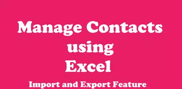 Excel To Contacts