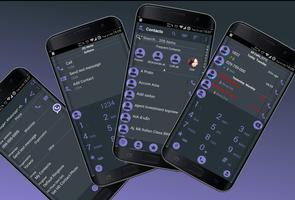 Theme x RocketDial DroidL Purp โปสเตอร์