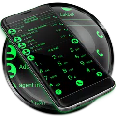 Dialer Theme Black Green drupe アプリダウンロード