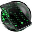 Dialer Theme Black Green drupe