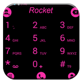 Theme x RocketDial Flat BPink Zeichen