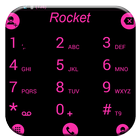 Theme x RocketDial Flat BPink icon