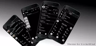 Dialer Theme Black White drupe