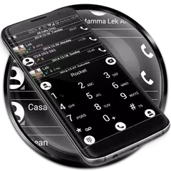 Dialer Theme Black White drupe APK download