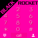 Theme Material Pink Black RocketDial APK