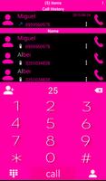 Theme Material Pink Black RocketDial poster