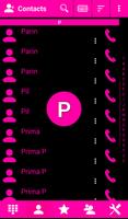 Theme Material Pink Black RocketDial screenshot 1
