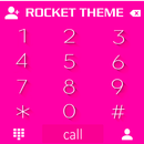 Theme Material Pink RocketDial APK