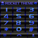 Theme Metal Blue RocketDial APK