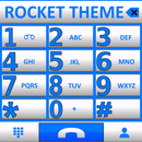 Theme Big Blue Whit Rocketdial APK
