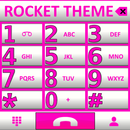 Theme Big Pink Whit Rocketdial APK