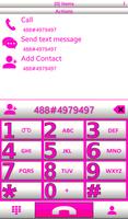 Theme Big Pink Whit Rocketdial screenshot 3