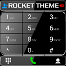 Theme RocketDial Black Glass APK