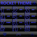 Theme Dark Blue Rocketdial APK
