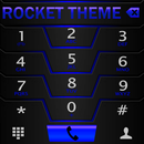 Theme Darkcity Blue Rocketdial APK