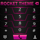 Theme Darkcity pink Rocketdial APK
