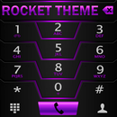 Theme Darkcity purp Rocketdial APK