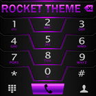 Theme Darkcity purp Rocketdial icon