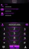 Theme Darkcity purp Rocketdial screenshot 3