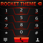 Theme Darkcity red Rocketdial icon