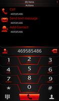 Theme Darkcity red Rocketdial screenshot 3