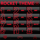 Theme Dark Red Glas Rocketdial APK