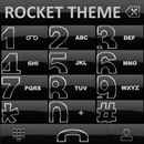 Theme Dark Silver Rocketdial APK