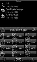 Theme Dark Silver Rocketdial screenshot 2