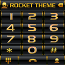 Theme Golden Black RocketDial APK