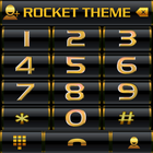 Theme Golden Black RocketDial icon