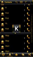 Theme Golden Black RocketDial screenshot 1