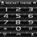 Theme Silver black RocketDial APK