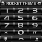 Theme Silver black RocketDial icon